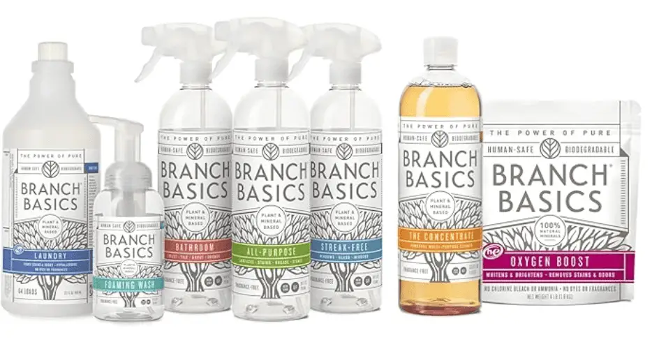 Branch basics starter kit refillable cleaning products